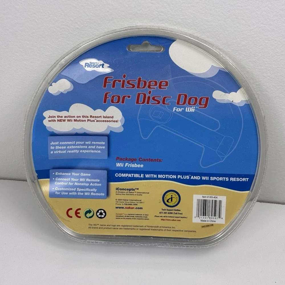 Wii Sports Resort Frisbee For Disc Dog For Wii iConcepts Game‎ Fury